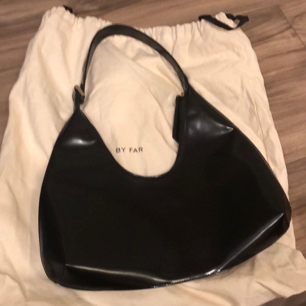 Authentic by far amber shoulder bag